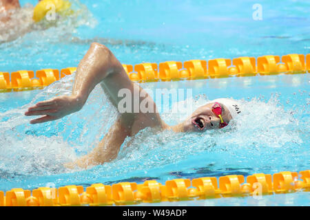 Gwangju, Corée du Sud. 21 juillet, 2019. Sun Yang (CHN) Natation : 18e Championnats du monde FINA 2019 Gwangju men's 400m libre à chaleur Centre Aquatique International Nambu à Gwangju, Corée du Sud . Credit : YUTAKA/AFLO SPORT/Alamy Live News Banque D'Images