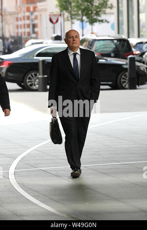 Londres, Royaume-Uni, 21 juillet 2019. Ancien chef du Parti conservateur Iain Duncan Smith vu dans les studios de la BBC Broadcasting House Banque D'Images