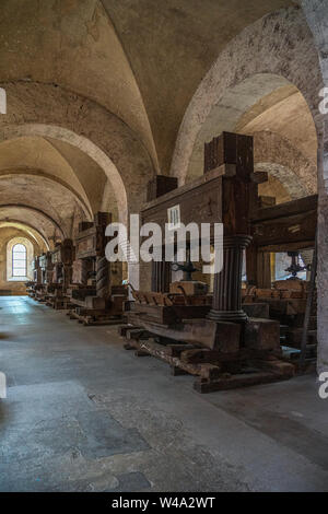 Cave à vin dans le monastère Eberbach Banque D'Images