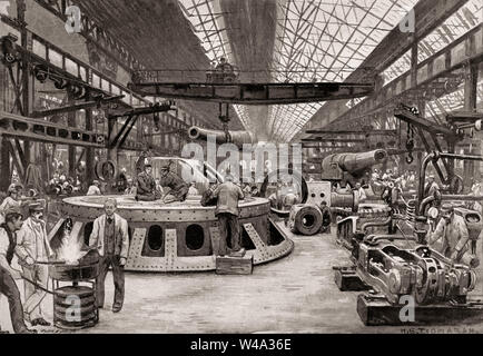 La production d'armements par Sir Joseph Whitworth, Manchester, Angleterre, RU, 19e siècle Banque D'Images