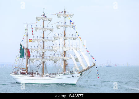 Cuauhtémoc en mer. Tall Ships Races 2016, Madrid, Espagne Banque D'Images