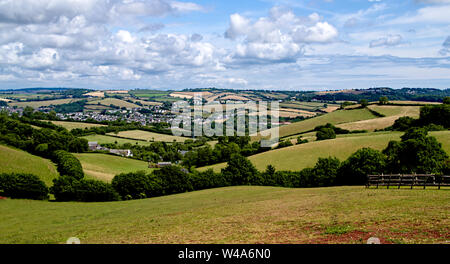 Ici une vue imprenable sur Devon Banque D'Images