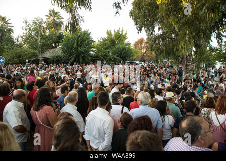 Procession de la Virgen del Carmen, Coria del Rio, Andalousie, Juillet 2019 Banque D'Images