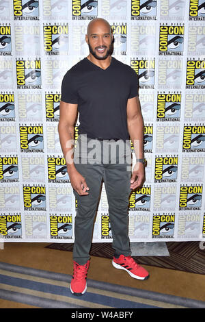 Henry Simmons au Photocall pour l'ABC TV series 'Merveille des agents du SHIELD' au San Diego Comic-Con 2019 International à l'hôtel Hilton Bayfront Hotel. San Diego, 19.07.2019 | Le monde d'utilisation Banque D'Images