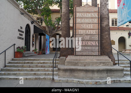 Image de la Pasadena Playhouse, un spectacle historique de Pasadena, en Californie. Banque D'Images