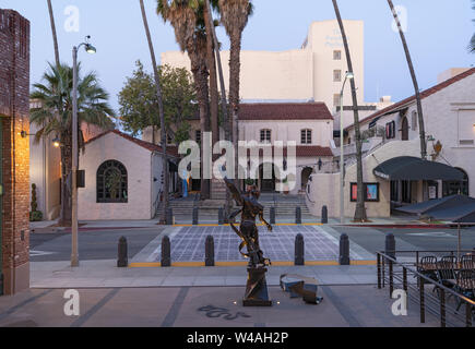 Le Pasadena Playhouse, un lieu historique des arts de la scène et théâtre officiel de Californie, présenté à Pasadena. Banque D'Images