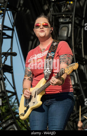 20 juillet 2019 - Twin Lakes, Wisconsin, États-Unis - ASHLEY pendant le Pays Personnalités LIÉES À LA COMMUNE Thunder Music Festival à Twin Lakes, Wisconsin (crédit Image : © Daniel DeSlover/Zuma sur le fil) Banque D'Images