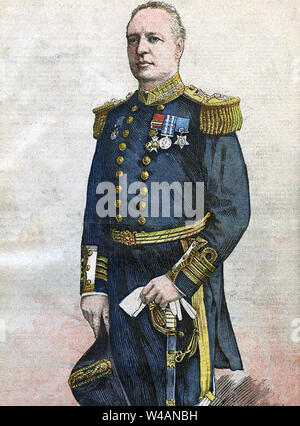 CHARLES WILLIAM BERESFORD (1846-1919) amiral et homme politique britannique Banque D'Images