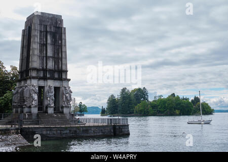 Monument commémoratif de guerre, Verbania Pallanza, Piémont, Italie Banque D'Images