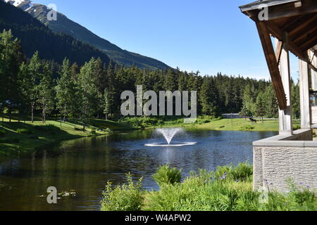 Girdwood, AK. États-unis, 21 juin 2019. L'Hotel Alyeska est vraiment une grande dame. Si vos plaisirs sont des restaurants raffinés, de classe mondiale, le ski de neige Banque D'Images