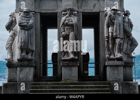 Monument commémoratif de guerre, Verbania Pallanza, Piémont, Italie Banque D'Images