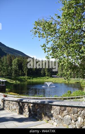 Girdwood, AK. États-unis, 21 juin 2019. L'Hotel Alyeska est vraiment une grande dame. Si vos plaisirs sont des restaurants raffinés, de classe mondiale, le ski de neige Banque D'Images