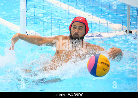 Gwangju, Corée du Sud. 21 juillet, 2019. Katsuyuki Tanamura (JPN) Water-polo : 18e Championnats du monde FINA 2019 Gwangju Men's Tour préliminaire II entre l'Espagne 15-7 Japon à l'Université de Nambu Motifs dans Gwangju, Corée du Sud . Credit : YUTAKA/AFLO SPORT/Alamy Live News Banque D'Images