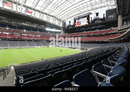 Houston, USA. 21 juillet, 2019. firo : 20.07.2019 Football, Football : 1. Saison 2019/2020 Bundesliga, Real Madrid, Test, Test match, match amical contre le FC Bayern Munich Munich, Audi tournée d'été en France, de la Coupe des Champions internationaux : 1 3 Sommaire, Sommaire, Stadium, stade stade de l'enquête, NRG, Houston Texas Texans, pitch | Conditions de crédit dans le monde entier : dpa/Alamy Live News Banque D'Images