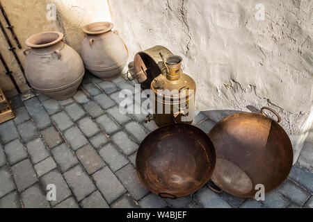 Vieux jouets arabe comme une exposition historique. Banque D'Images