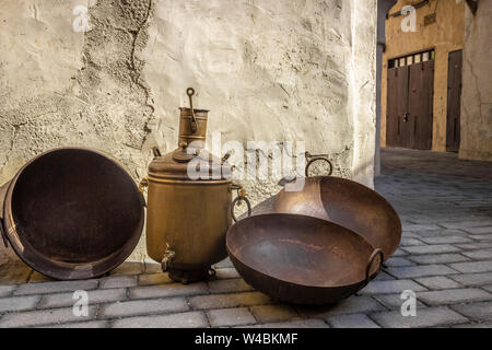 Vieux jouets arabe comme une exposition historique. Banque D'Images