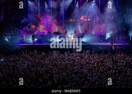 Lana del Rey, chanteuse américaine, à une latitude Festival, Henham Park, Suffolk, UK, 21 juillet 2019 Banque D'Images
