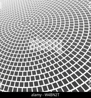 La surface de la mosaïque en perspective. Résumé Contexte vecteur monochrome 600x600 Illustration de Vecteur