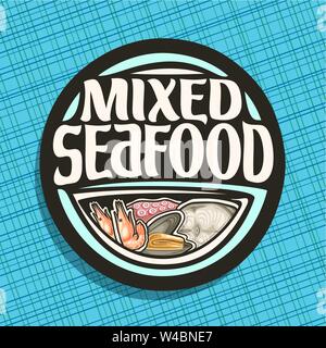 Logo Vector pour fruits de mer Illustration de Vecteur