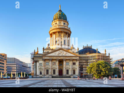 Gendarmenmarkt à Berlin, Allemagne. Vue sur Cathédrale allemande Banque D'Images