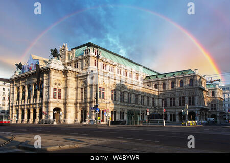 Maison de l'Opéra de Vienne (Staatsoper), Autriche Banque D'Images