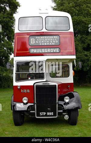 Vintage Leyland Titan Double Decker Bus Banque D'Images