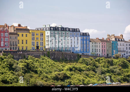 La ville côtière de Tenby, Pembrokeshire, Pays de Galles, Royaume-Uni Banque D'Images