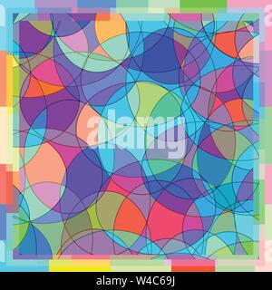 Couleur du cadre d'écran mosaïque Illustration de Vecteur
