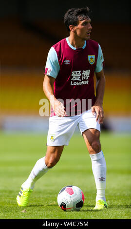 Du Burnley Jack Cork durant la pré-saison match amical à Vale Park, Stoke-on-Trent. Banque D'Images