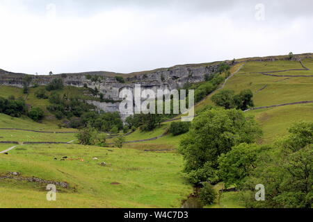 Malham Cove dans le Yorkshire Dales National Park Banque D'Images