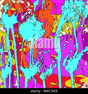 Belle couleur abstract pattern vector illustration de graffitis Illustration de Vecteur