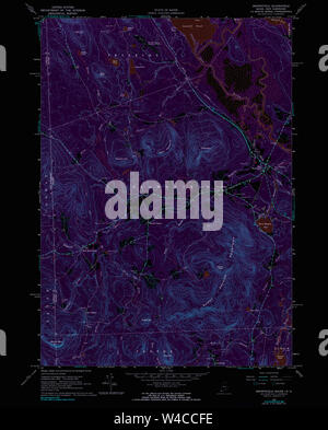 Carte historique de la USGS Maine Brownfield 1049771964 24000 Restauration d'Inversion Banque D'Images