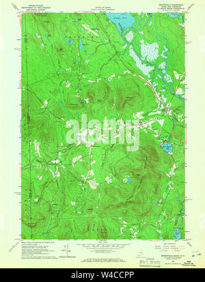 Maine USGS Carte historique de la restauration des friches industrielles 806559196424000 Banque D'Images