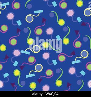 Motif de cercles de papier peint psychédélique Illustration de Vecteur