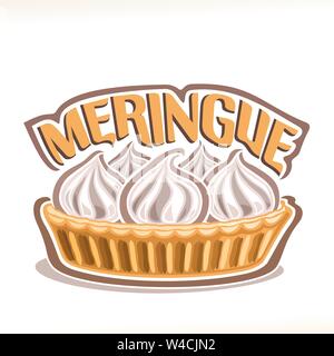 Vector illustration de meringue dessert italien Illustration de Vecteur