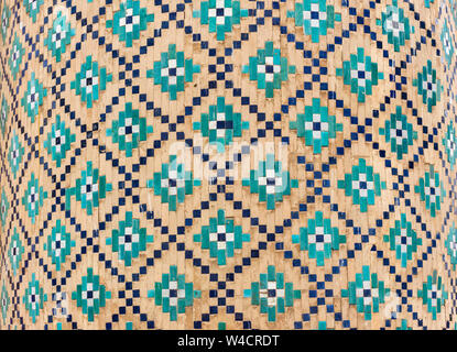 Close-up de carrelage au nadir Divan begi Madrasah (Nadir Divanbegi Medressa), Boukhara, Ouzbékistan Banque D'Images