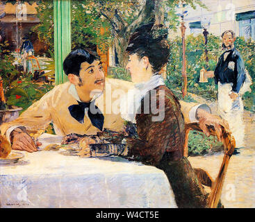 Edouard Manet, chez le père Lathuille, peinture, 1879 Banque D'Images