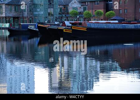 La photographie du Canal de Birmingham England Banque D'Images