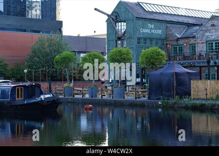 La photographie du Canal de Birmingham England Banque D'Images