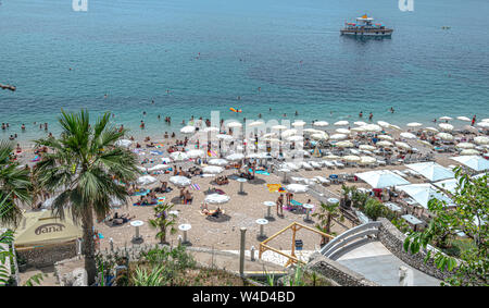 La plage de Banje Banque D'Images