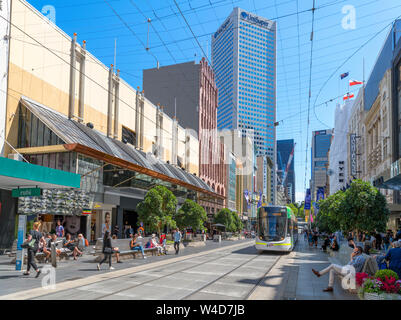 Bourke Street Mall dans le Central Business District (CBD), Melbourne, Victoria, Australie Banque D'Images