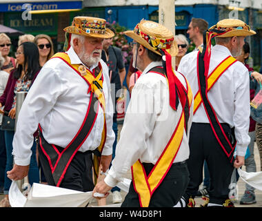 Jockey Men's Morris et Shakespeare Morris a organisé un week-end de Morris Dancing, partie de leurs 70e et 60e anniversaires - 19-21 juillet 2019 Banque D'Images