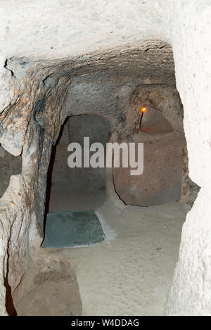 La ville souterraine de Kaymakli,la Cappadoce, Anatolie centrale, Turquie, Asie Banque D'Images