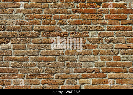 La texture. Image abstraite avec de vieux mur de briques. Banque D'Images