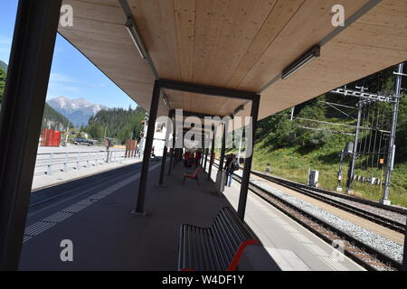 Gare Bergün, Suisse Banque D'Images