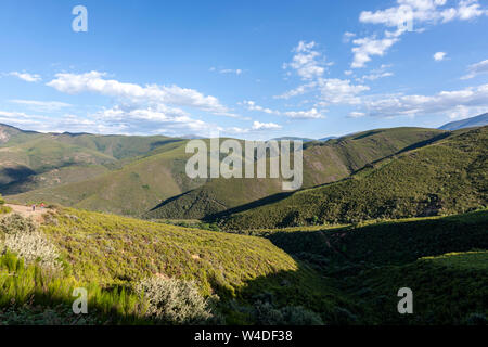 Paysage près de Carucedo et Las Médulas, El Bierzo, Leon Province, Espagne Banque D'Images