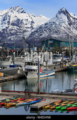 Petit Bateau, Port Valdez, Prince William Sound, Alaska, USA Banque D'Images