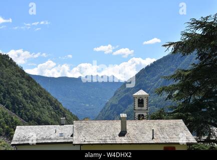 La ville, train Bernina Express, Suisse, Banque D'Images