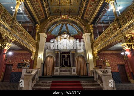 Synagogue Temple dans le quartier juif de Kazimierz, Cracovie, Pologne Banque D'Images