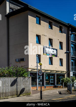 YMCA Norwich. Auberge YMCA moderne à Norwich à côté de la gare routière. YMCA de Norwich. Banque D'Images